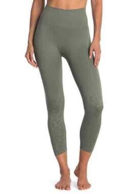 Z By Zella High Waist Seamless 7/8 Leggings XS/Extra Small Green Leopard NWT